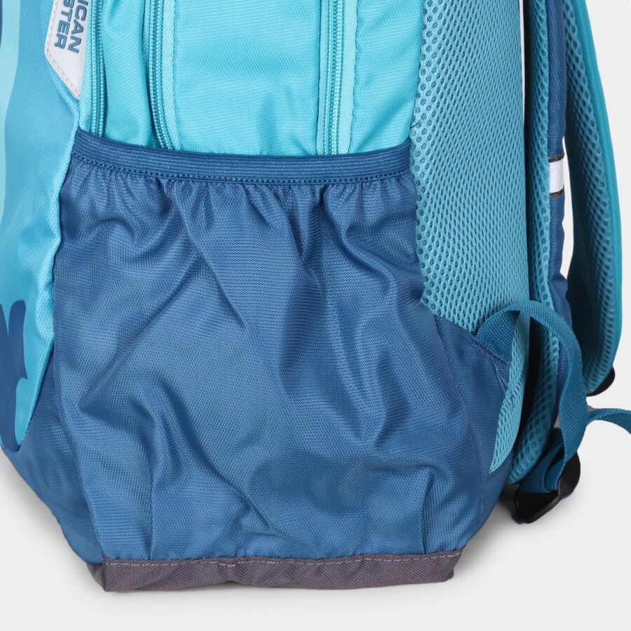 Light Blue Polyester Backpack, , large image number null