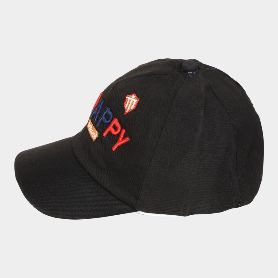 Kids' Black Canvas Cap, , large image number null