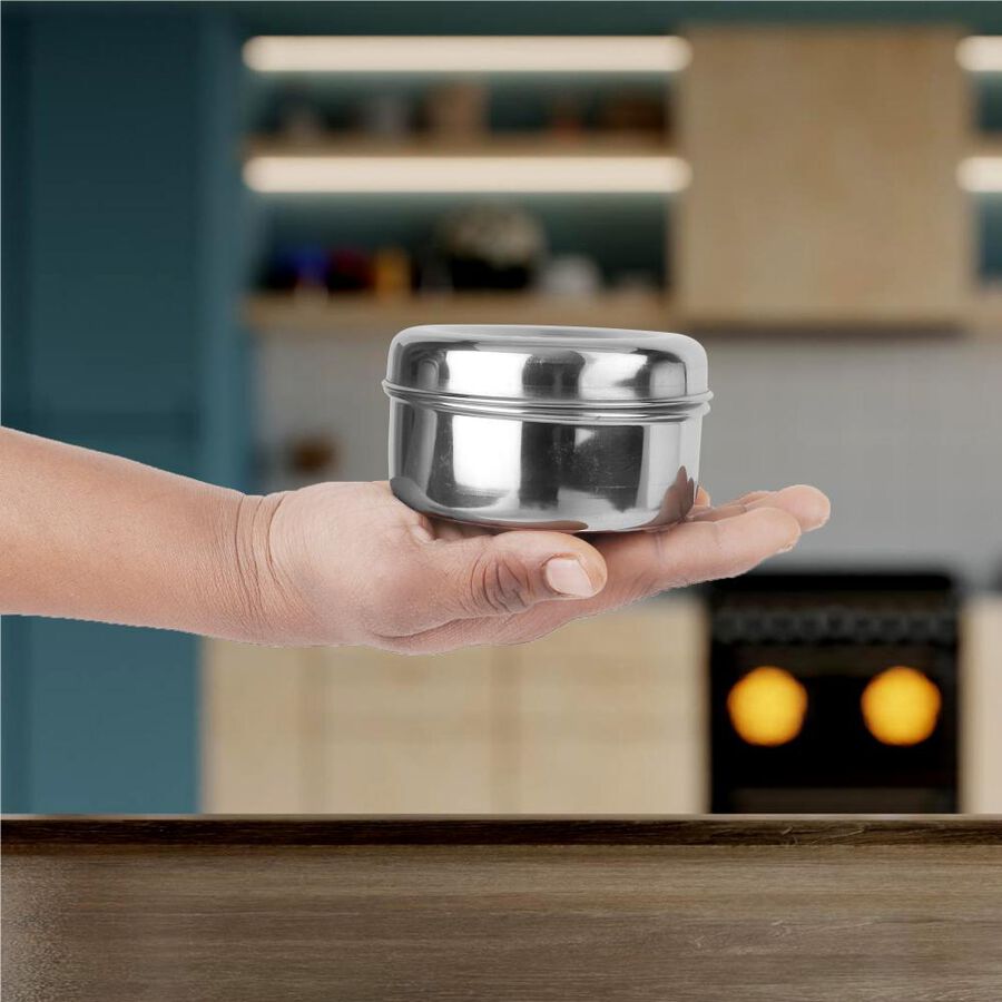 260 ml Stainless Steel Poori Dabba, , large image number null