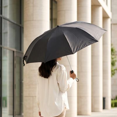 Black Polyester Men's Umbrella