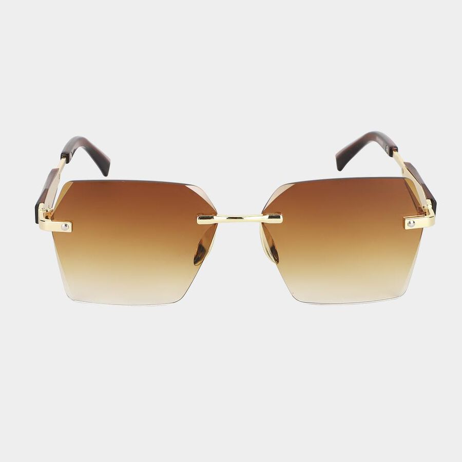 Men's Brown Plastic Mens Sunglasses , , large