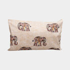 Beige Cotton Blend Pillow Cover, , small image number null