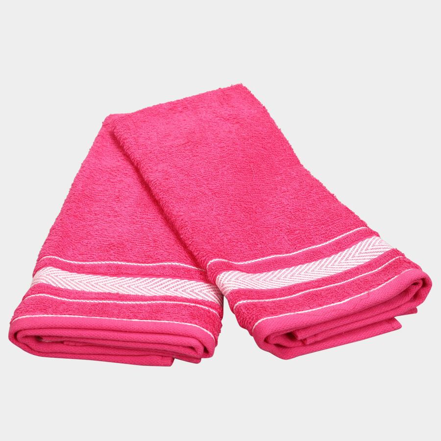 380 GSM Pink Cotton Hand Towel, , large