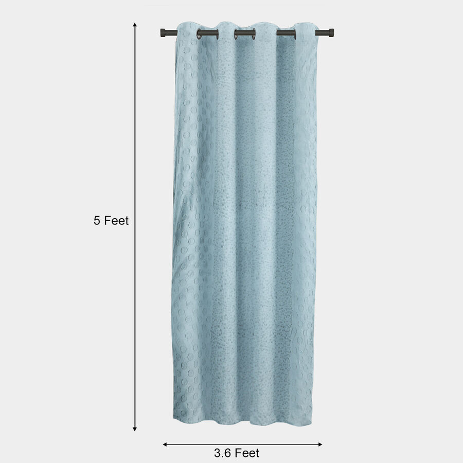 5ft.Light Blue Polyester Curtain, , large image number null