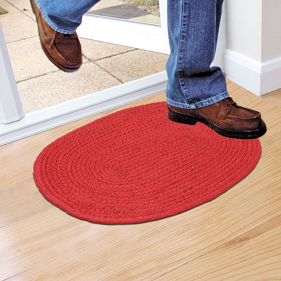 Maroon Polyester Door Mat, , large image number null