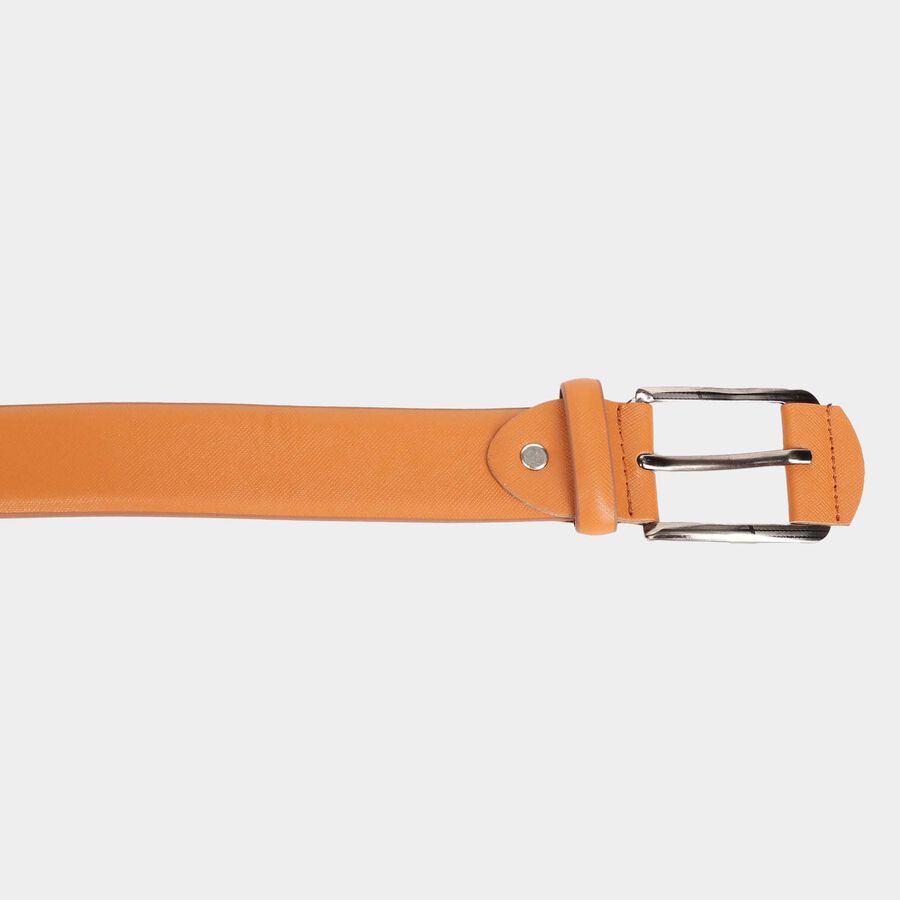Men's Tan Polyurethane Casual Belt, , large image number null