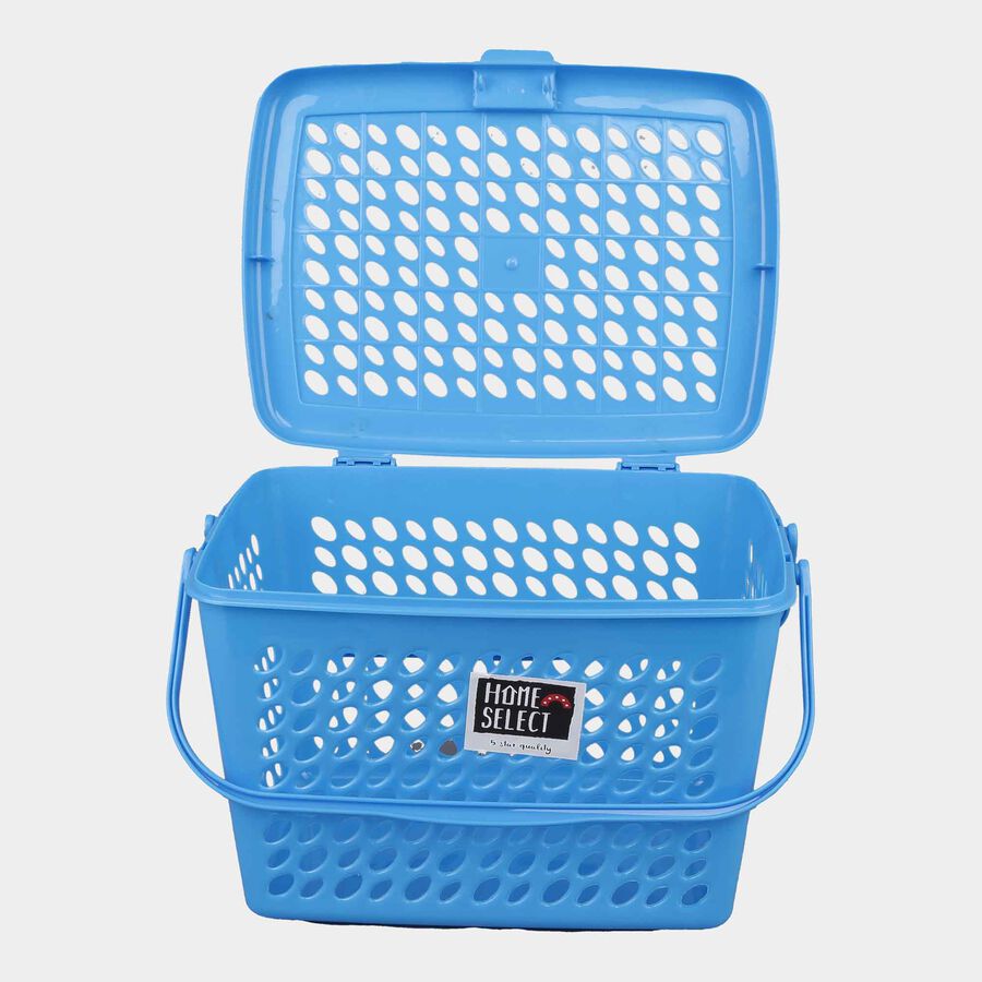Blue Small Plastic Basket, , large