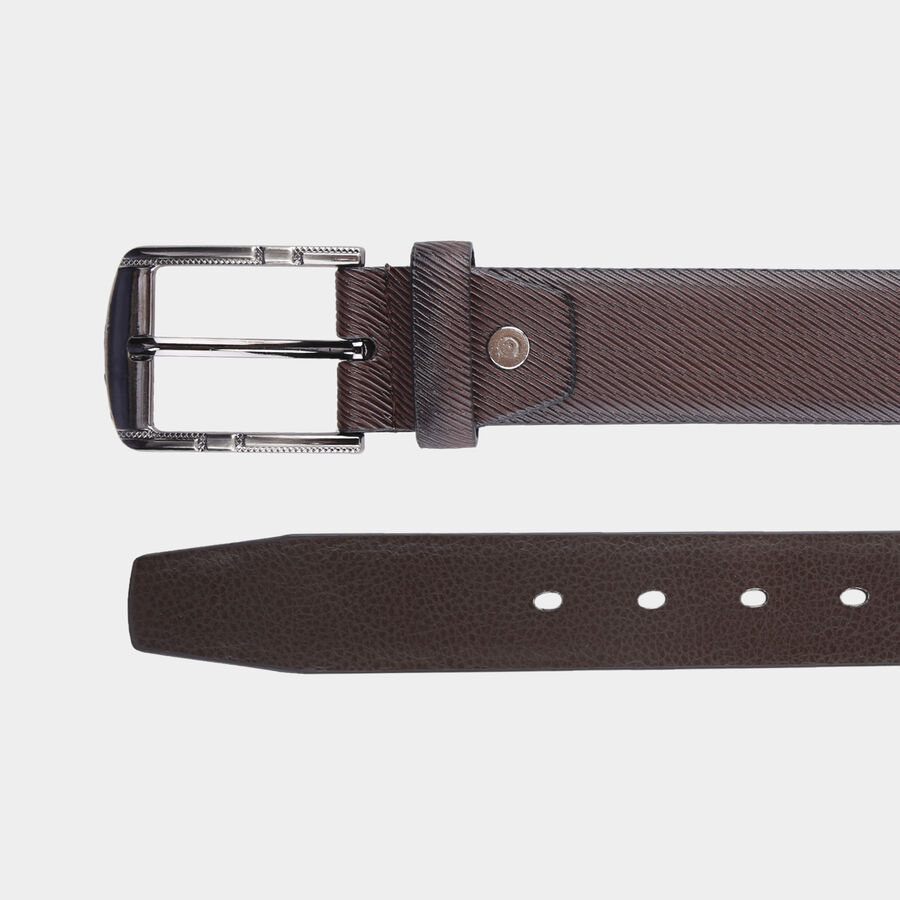 Men's Brown Polyurethane Formal Belt, , large image number null