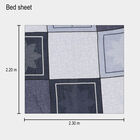 120 GSM Blue Microfiber Double Bedsheet, , small image number null