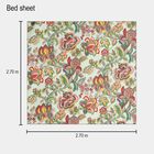 120 GSM Blue Microfiber Double Bedsheet With Pillow Cover, , small image number null