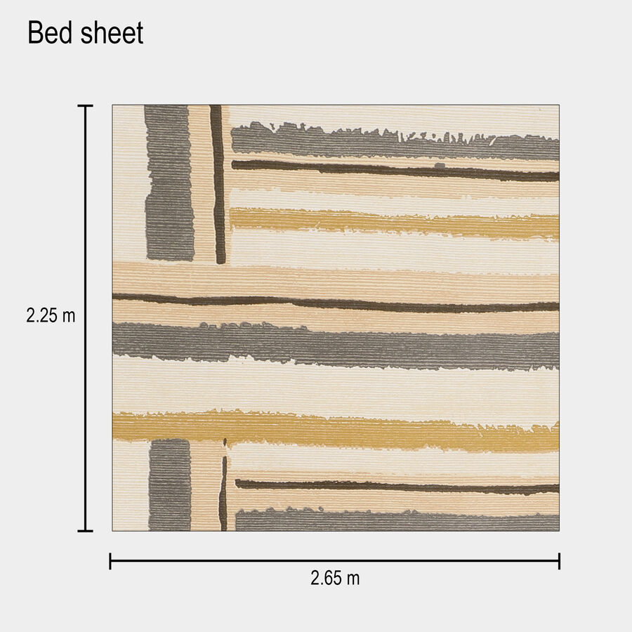 120 GSM Multicolour Microfiber Double Bedsheet, , large image number null