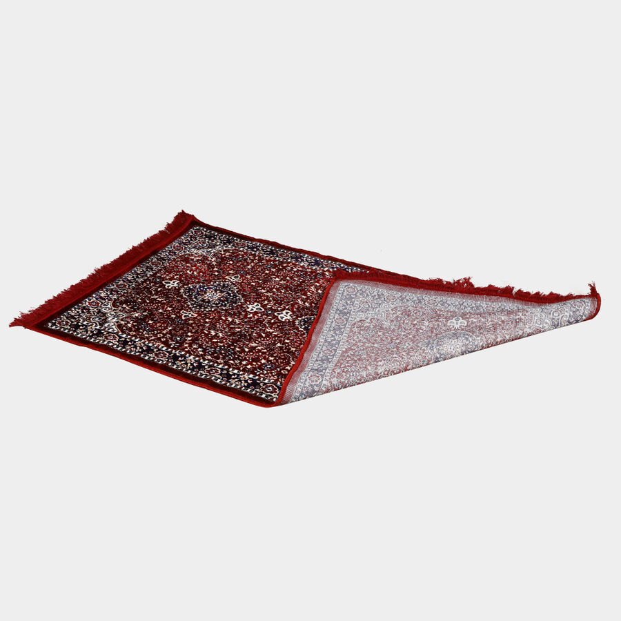 Red Polyester Bedside Runner, , large image number null