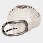 Women's Grey Polyurethane Belt, , small image number null