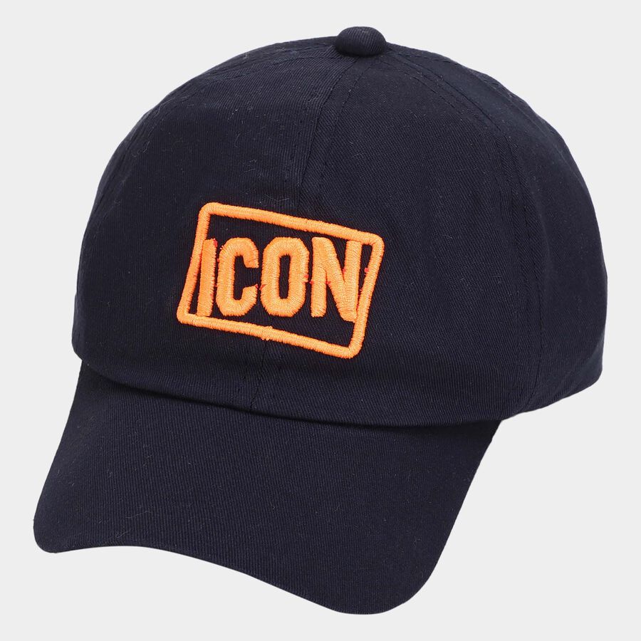 Kids' Navy Blue Canvas Cap, , large image number null