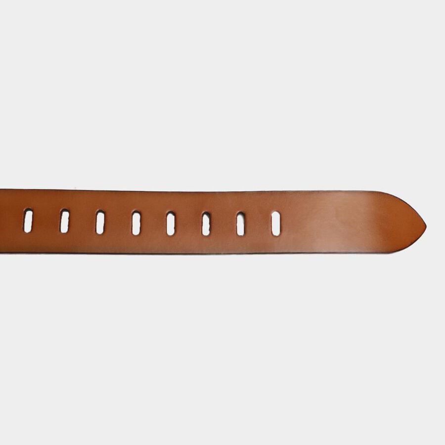 Men's Tan Polyurethane Formal Belt, , large image number null