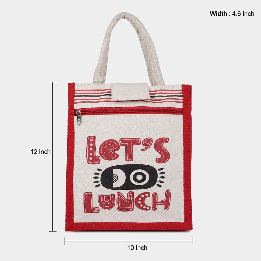 White Canvas Lunch Bag, , large image number null