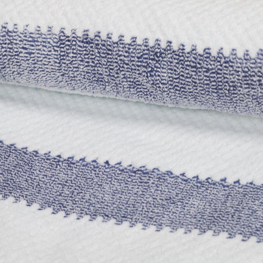 270 GSM Blue Microfiber Bath Towel, , large