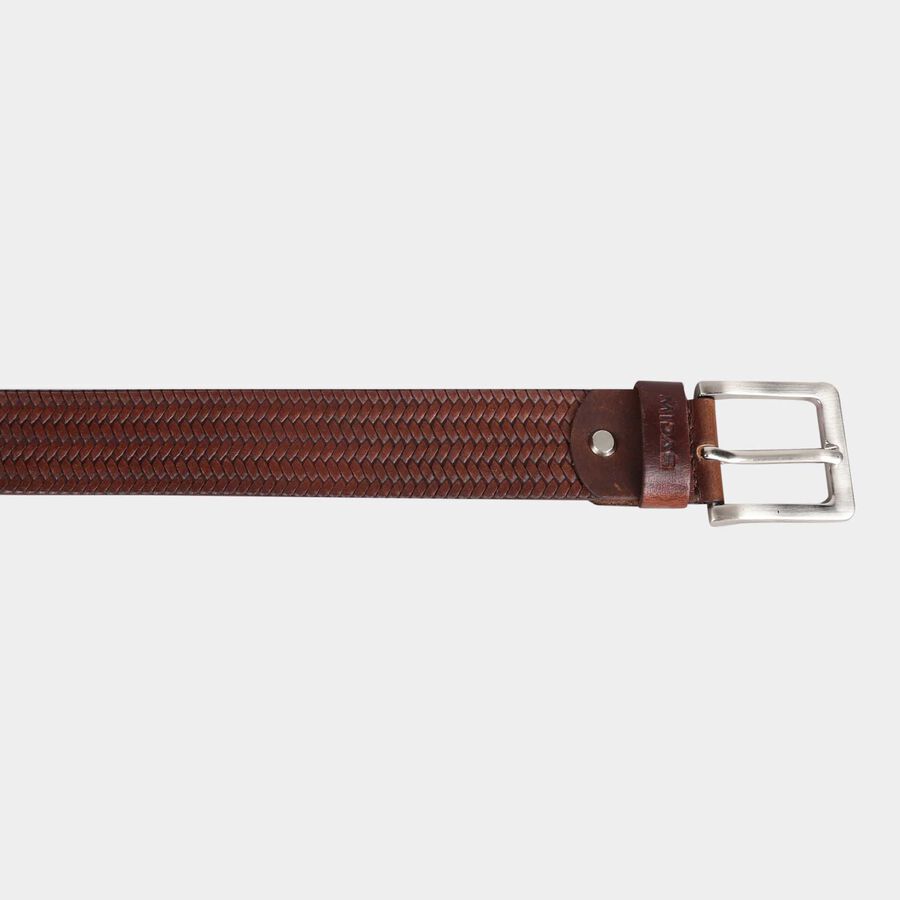 Men's Polyurethane Casual Belt, Size 32, Textured, , large image number null