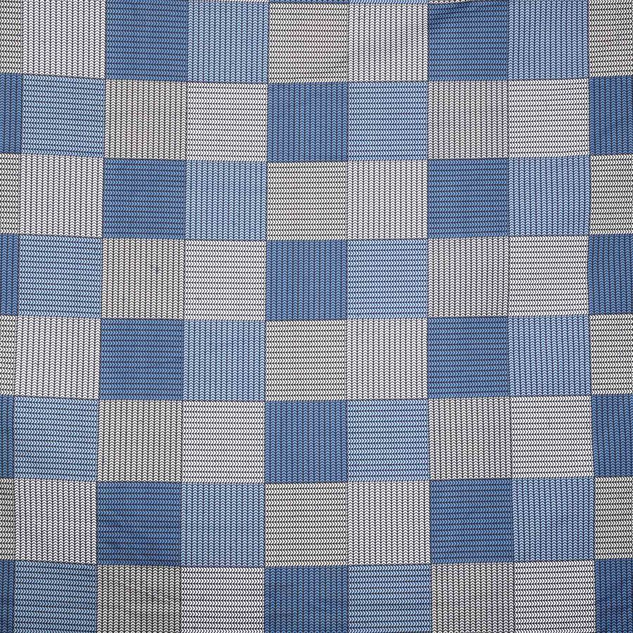 Blue Microfiber Double Bedsheet with Pillow Cover, , large