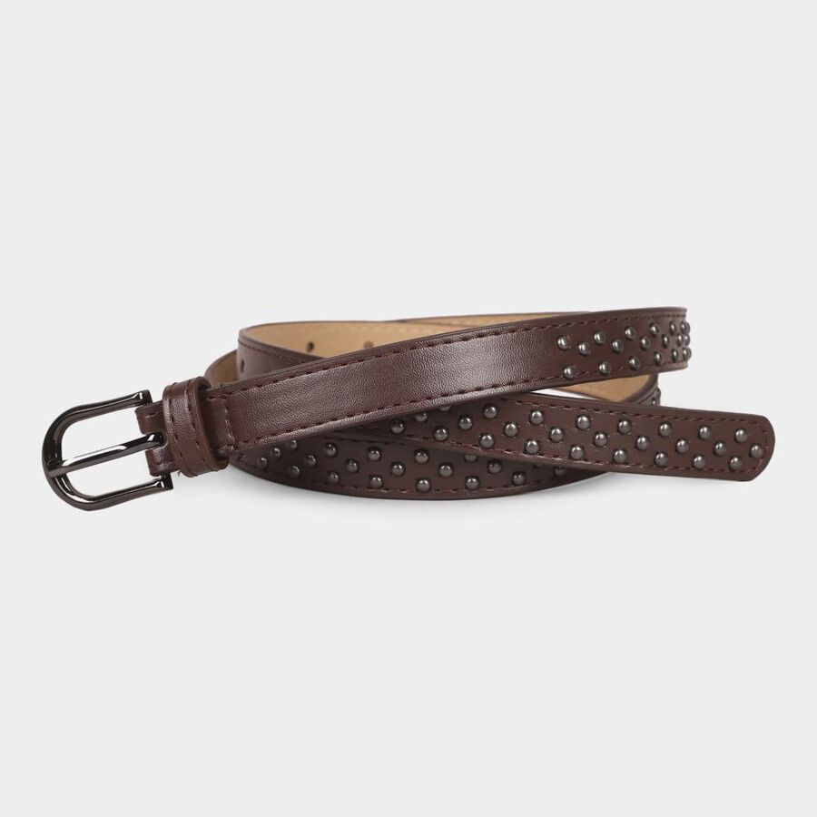 Women's Metallic PU Belt, , large image number null