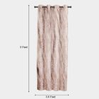 5ft. Brown Printed Eyelet Curtains, , small image number null