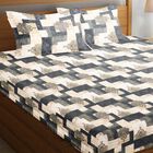 White Cotton Double Bedsheet with Pillow Cover, , small