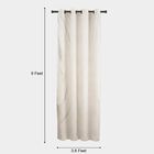 9ft. off-White Microfiber Long Door Curtain, , small image number null