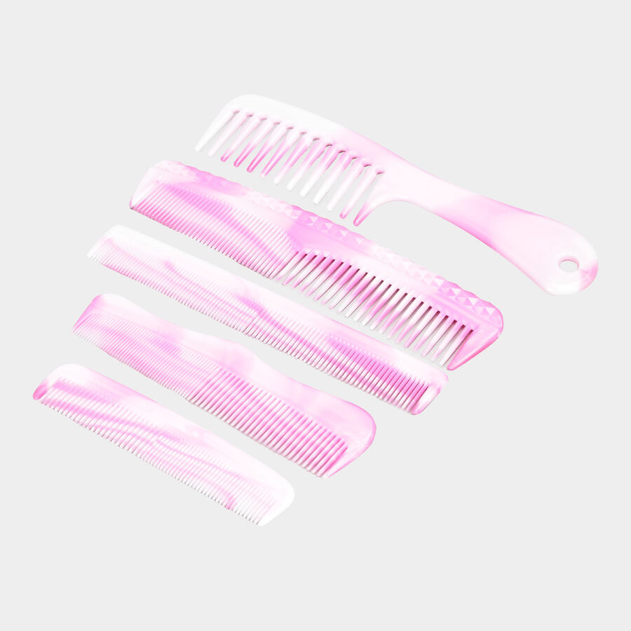 Plastic Hair Comb, Set of 5, , large image number null