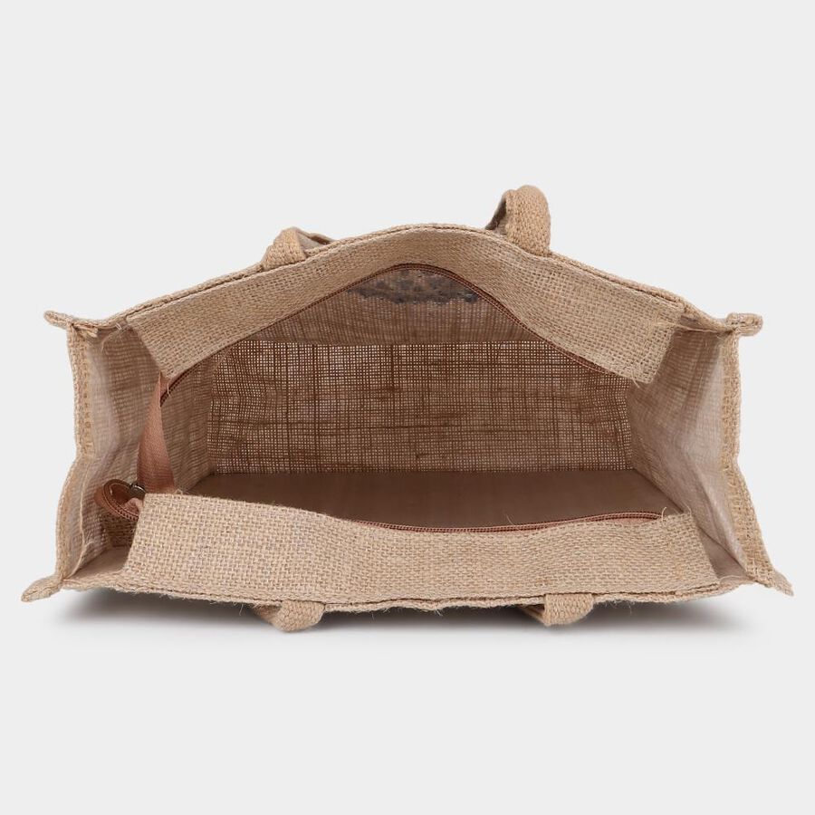 Beige Jute Bag, , large image number null