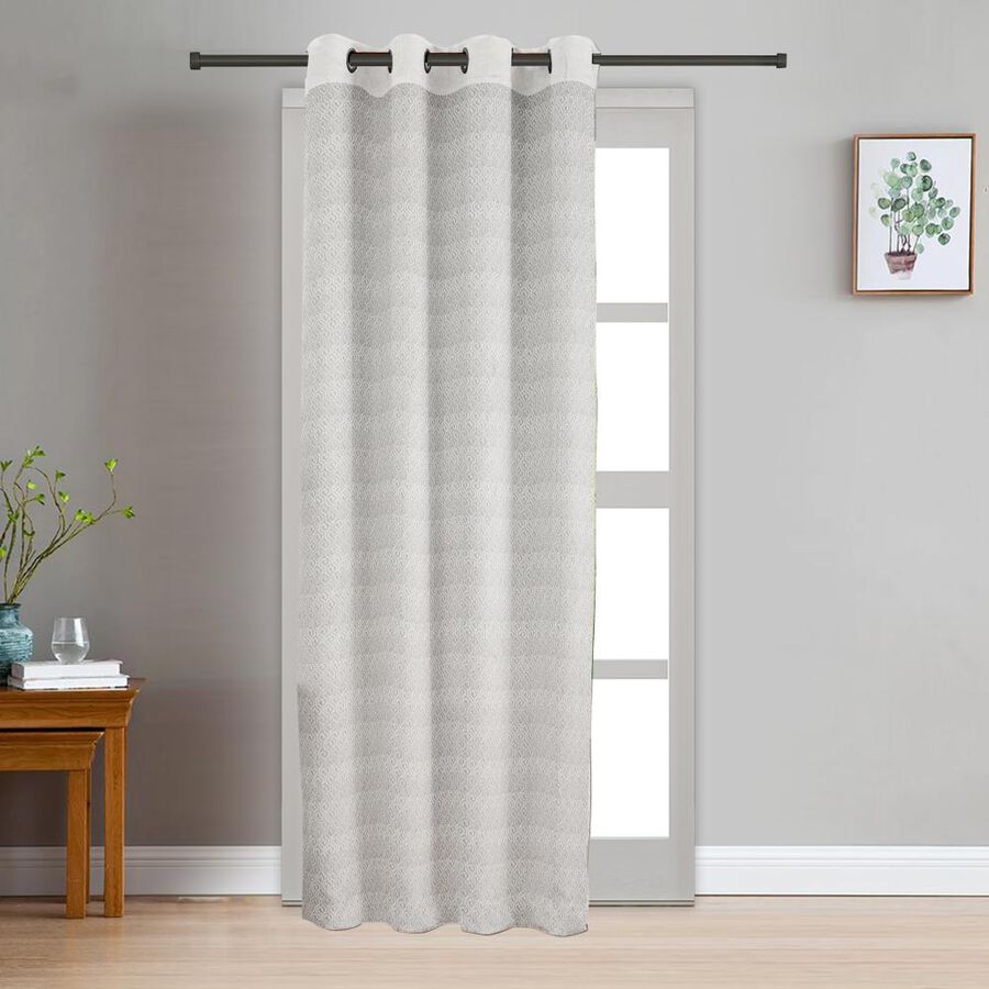 7ft. White Polyester Curtain, , large