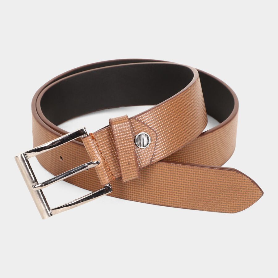 Men's Brown Polyurethane Casual Belt, , large image number null
