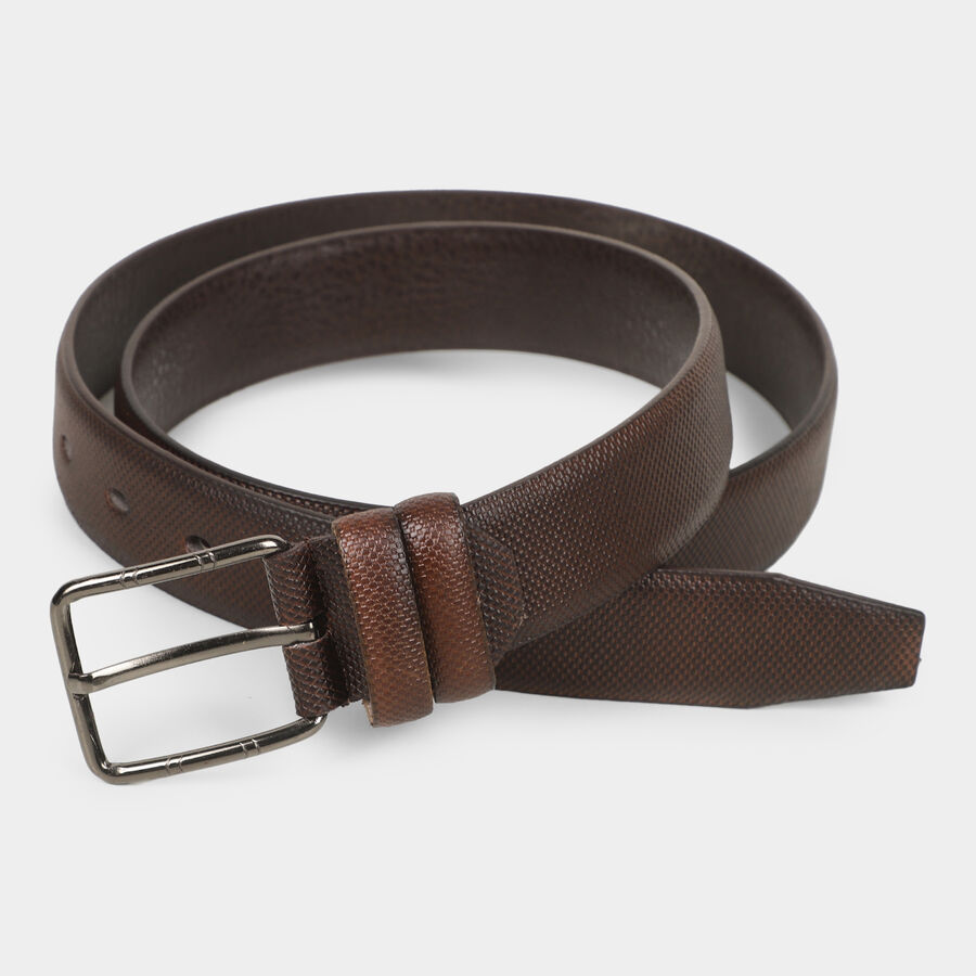 Men's Brown Polyurethane Formal Belt, , large image number null