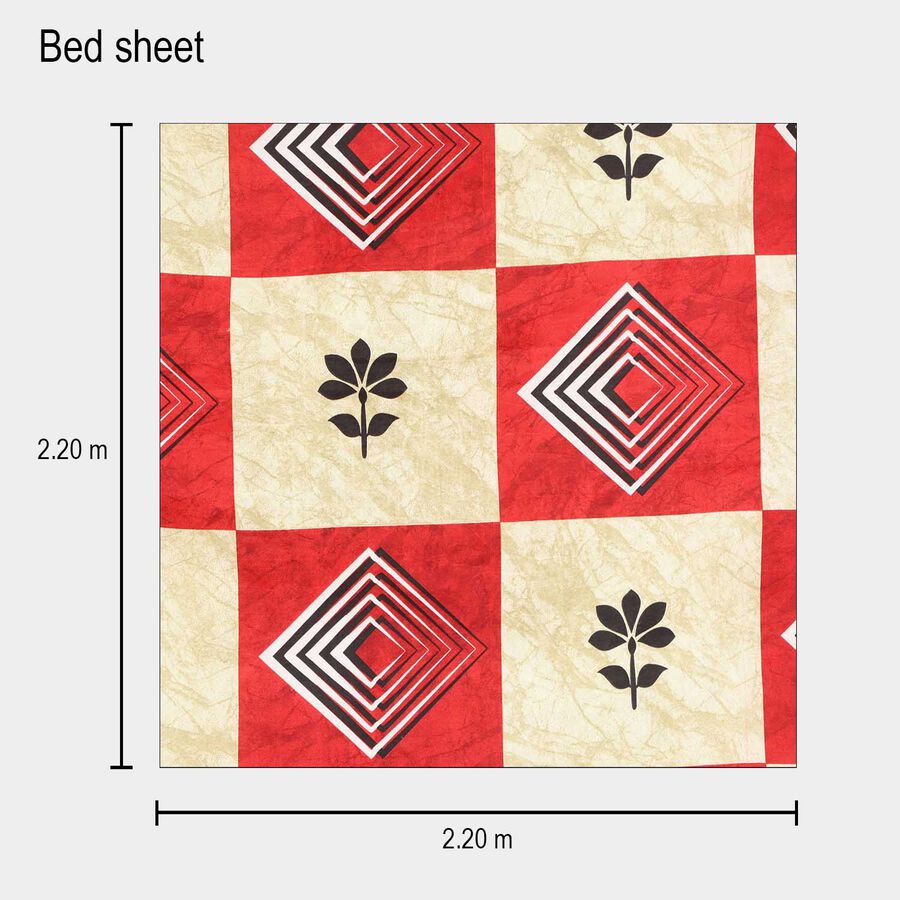 90 GSM Microfiber Double Bedsheet, , large image number null