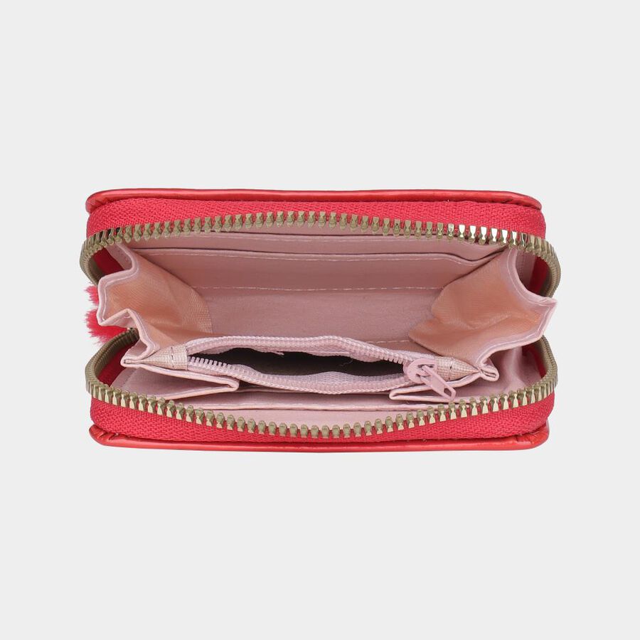 Women's Red Polyurethane Handbag, , large image number null