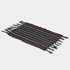 Black Polyester Cotton Door Mat, , small