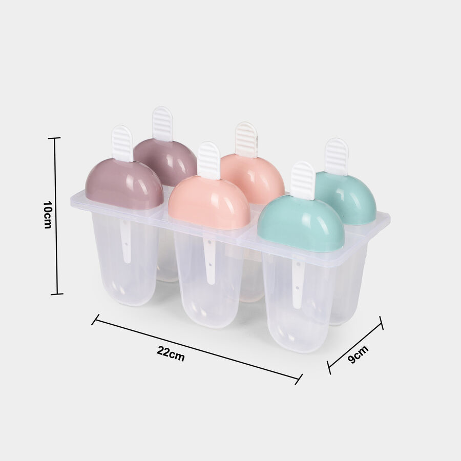Plastic 6 Moulds Kulfi Maker, , large image number null