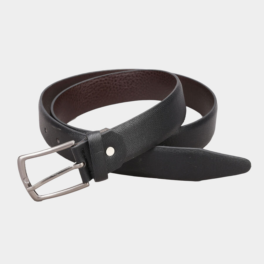 Men's Polyurethane Casual Belt, Size 40, Textured, , large image number null