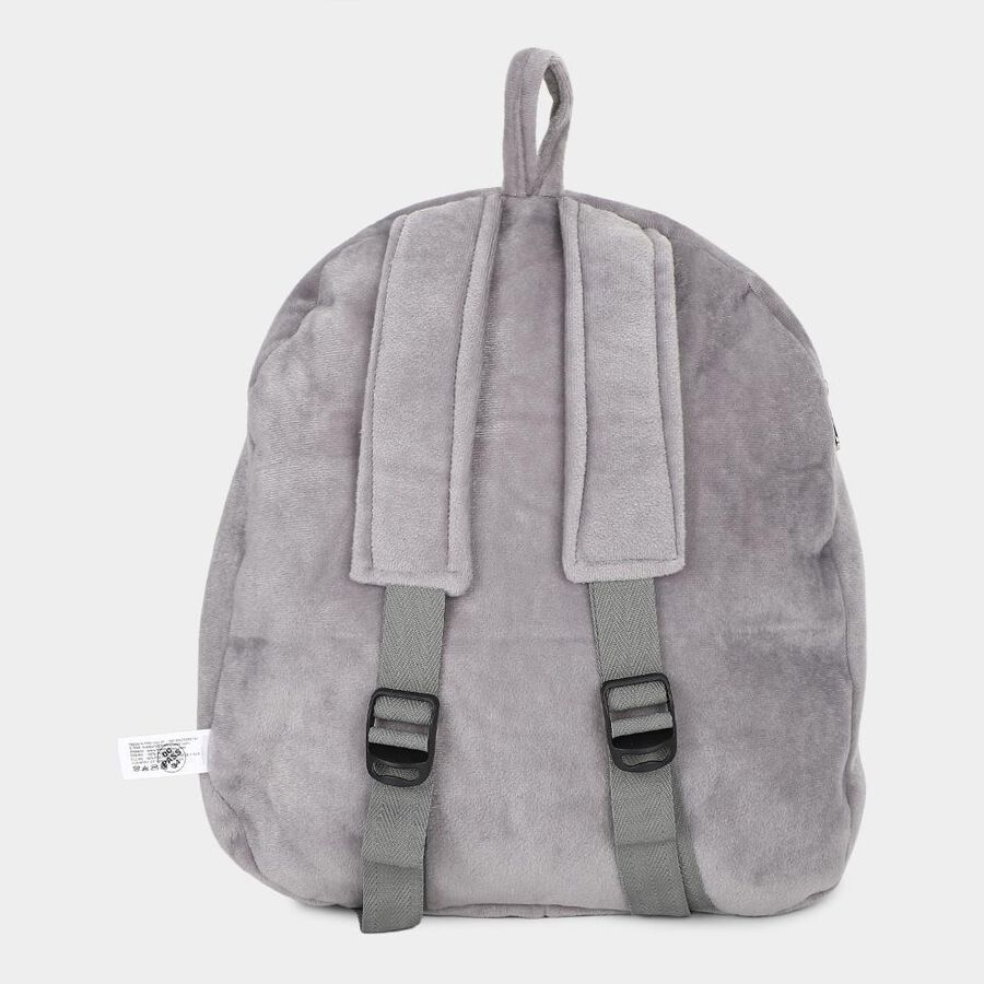 Kid's Soft Velvet Cartoon School Bag, , large