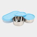 Steel Lunch Box, 3 Containers and 1 Bag, , small image number null