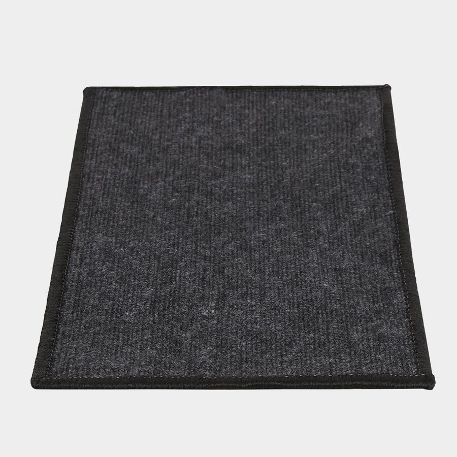 Grey Polyester Cotton Door Mat, , large