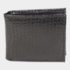 Men's Black Polyurethane Wallet, , small