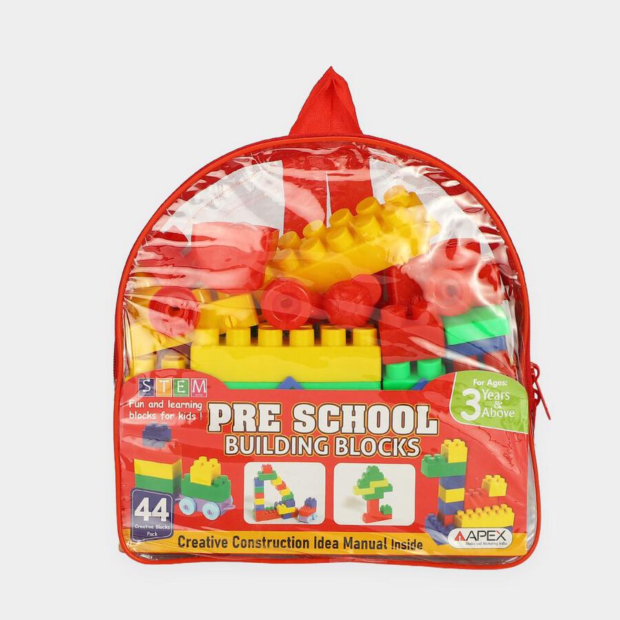 APEX Pre School Building Blocks Plastic Set, , large