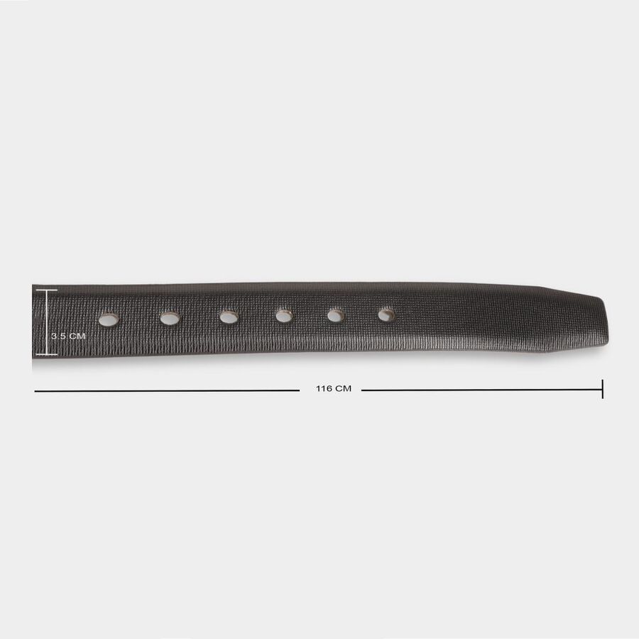 Men's Black Polyurethane Casual Belt, , large image number null