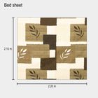 95 GSM Green Microfiber Double Bedsheet, , small image number null