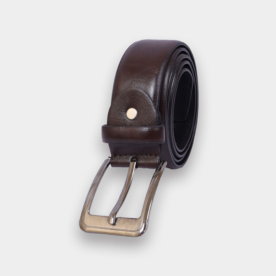 Men's Polyurethane Casual Belt, Size 40, Smooth/Plain, , large image number null