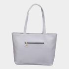 Women's Grey Polyurethane Tote Bag, , small image number null