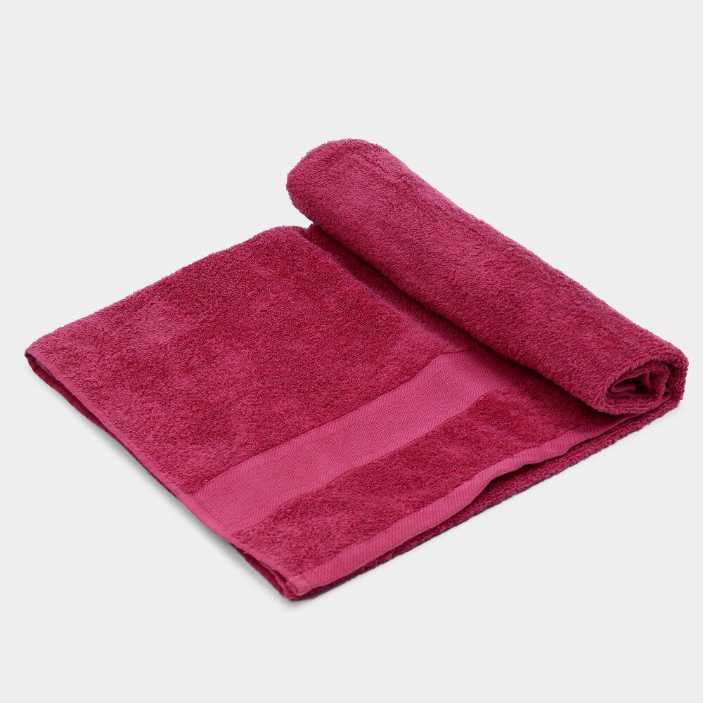 Home Beautiful                         400 GSM Maroon Cotton Bath Towel