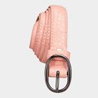 Women's Pink Polyurethane Belt, , small image number null