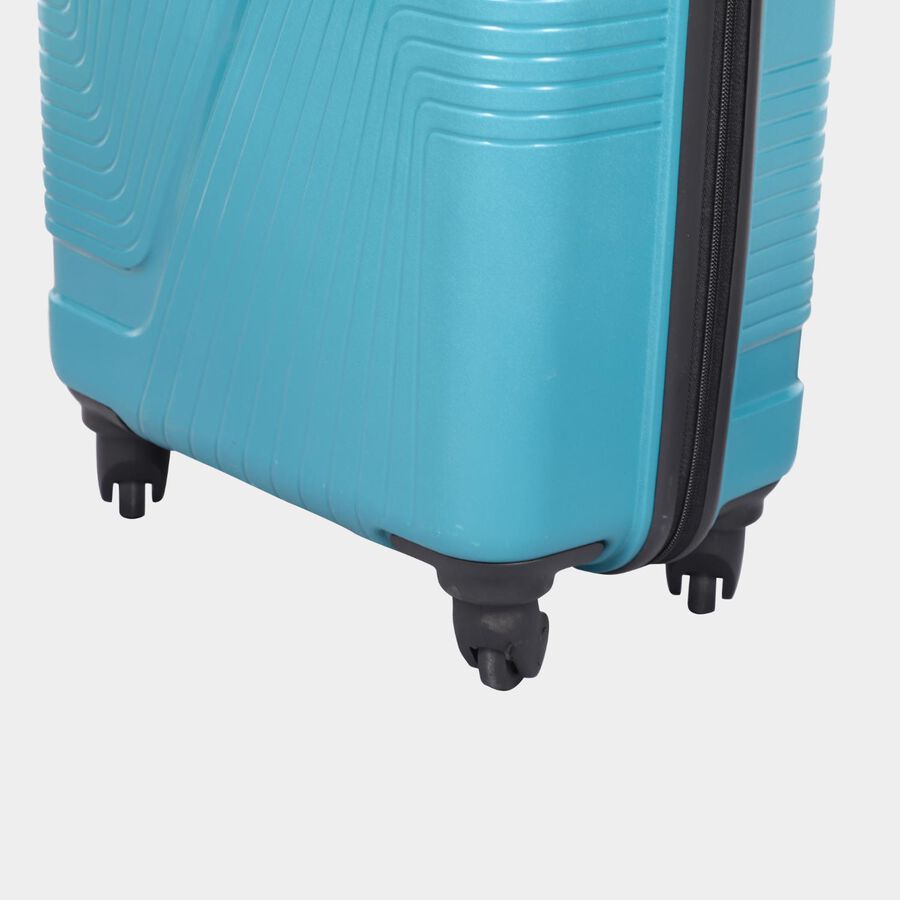 4-Wheel Light Blue PVC Matee Hard Case Trolley, Small, , large image number null