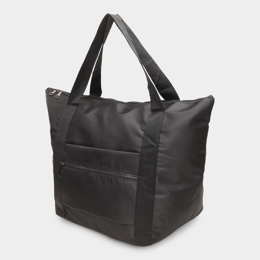 Women's Black Fabric-Polyester Tote Bag, , large image number null
